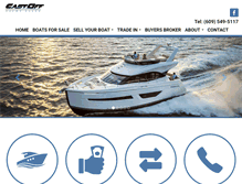 Tablet Screenshot of castoffyachtsales.com